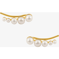 Smykker Hultquist Hultquist, Pearl crossoint earrings