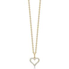 Mads Z Tender Heart halsband kt. m. 0,12ct.