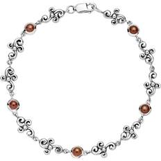 Granater Armband Lund Classic Bracelet - Silver/Garnet