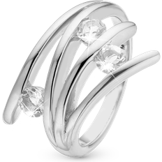 Christina Jewelry Balance Love Ring - Silver/Transparent