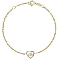 Lund Copenhagen Marguerit Heart Bracelet - Gold