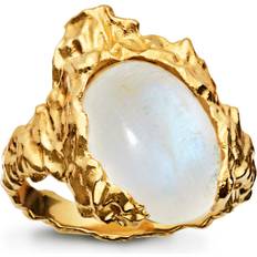 Pierre de Lune Bijoux Maanesten Goddess Ring - Gold/Moonstone