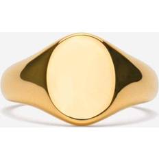 Ix studios oval signet ring IX Studios Mini Oval Signet ring DMN0299GD (52)