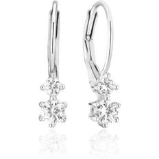 Rimini øreringe Sif Jakobs Rimini Due Earrings Earrings - Silver/Transparent