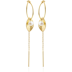 Earrings - Gold/Pearl