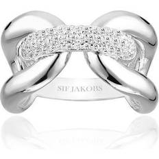 Sif Jakobs Capri Three Ring - Silver/Zircons