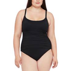 La Blanca Plus Island Goddess Plus Lingerie Mio Tummy Control One-Piece Swimsuit Women's Swimsuit