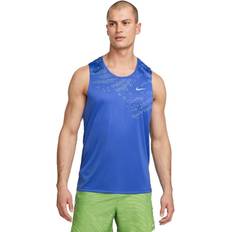 Nike Canotta Running Dvn Miler Bianco Cave Stone Uomo
