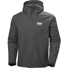 Gris - Hombre Chubasqueros Helly Hansen Men's Seven J Jacket - Charcoal