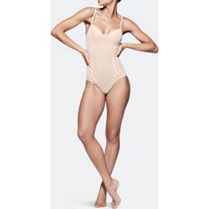 Orange - Women Shapewear & Under Garments Item m6 ITEM m6 All Mesh Thong Bodysuit in