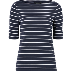 Lauren Ralph Lauren Dam Överdelar Lauren Ralph Lauren Women's striped T-shirt with French sleeves, Multicoloured