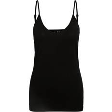 Topit ale Vero Moda My Soft V Singlet Ga Noos - Musta