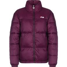 Rosa dunjacka dam Fila Hög Hals Dunjacka Peony Print - Pink
