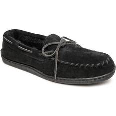 37 ½ Mocasines Minnetonka Sheepskin Hardsole - Black