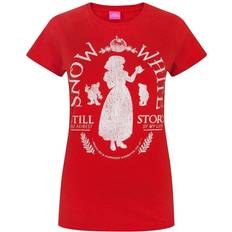 Disney Womens/Ladies Snow Distressed T-Shirt (Medium) (Red)