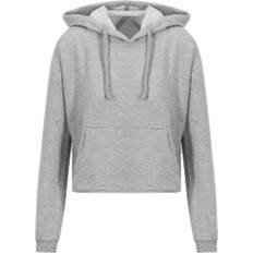 AWDis AWDis Just Hoods Womens/Ladies Girlie Cropped Hoodie (Arctic White)