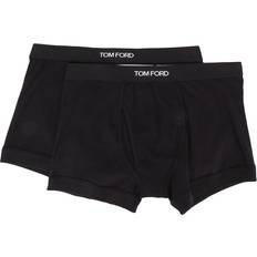 Coton Sous-vêtements pour hommes Tom Ford Cotton Blend Boxer Briefs 2-Pack - Intimo Bianco/Nero