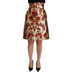 Dolce & Gabbana Women's Floral Jacquard High Waist Mini Skirt SKI1417 IT36