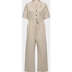 Selected Femme jumpsuit hørblanding-Hvid