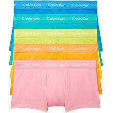 Boxers - Pink Men's Underwear Calvin Klein Pride Cotton Stretch Low Rise Trunk 5-Pack - Orange Juice/Rosey Dream/Citrina/Deep Sky Blue/Island Turquoise