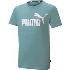 Turquoise T-shirts Puma Essentials Youth Logo T-shirt