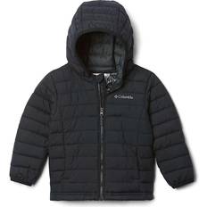 Down Jackets - Reflectors Columbia Boy's Powder Lite Hooded Jacket - Black