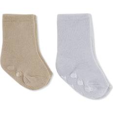 Konges Sløjd Skridsikre Strømper Terry 2-pack - Oxford/Pearl Blue