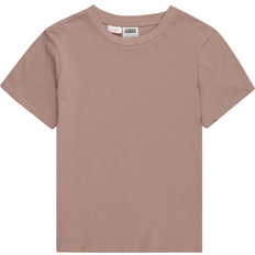 Urban Classics Girls Basic Box Tee T-shirt Dam mörkrosa
