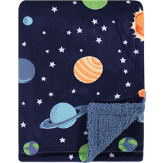 Hudson Plush Blanket with Sherpa Back Solar System