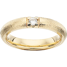 Scrouples Rustik Alliance Karat Ring med Brillant 0,09 Carat W/SI
