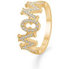 Mads z mom ring Mads Z Wow/Mom Ring - Gold/Diamonds