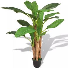 vidaXL Artificial Banana Tree Plant with Pot 175 cm Green Kunstig plante