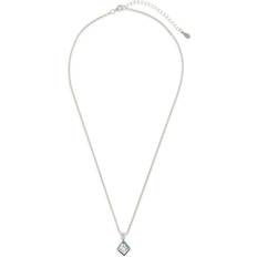 Sterling Forever Azurine Pendant Necklaces - Silver/Blue/Transparent