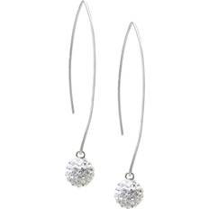 Gray Earrings Giani Bernini Athra Sterling Crystal Pave Tear-Shaped Wire Drop Earrings