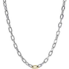 David Yurman DY Madison Chain Necklace - Silver/Gold