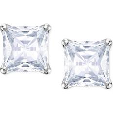 Swarovski Attract Stud Earrings - Silver/Transparent