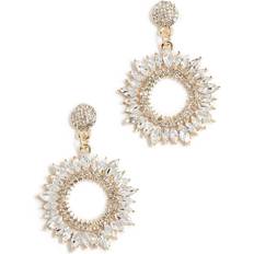 Shashi Solar Earrings - Gold/Transparent