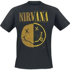 Modal T-shirts Nirvana Spliced Smiley T-Shirt