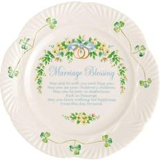 Hand Painted Kitchen Accessories Belleek Pottery Irish Pottery Marriage Blessing Dessert Plate 9cm