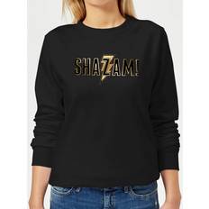 Oro Suéteres DC Comics Sudadera para mujer Shazam Gold Logo - Negro