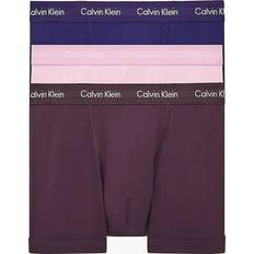 Multicolour Clothing Calvin Klein Cotton Stretch Trunks 3-pack - Purple/Pink/Blue