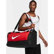 White Duffel Bags & Sport Bags Nike Brasilia 9.5 Training Duffel Bag University Red/Black/White