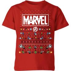 Marvel Kinderkleding Marvel Avengers Pixel Art Kids Christmas T-Shirt 11-12