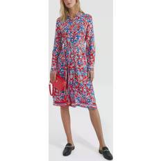 Multicolore - Robe chemise Robes Tommy Hilfiger Island Scarf Print Shirt Dress, Red/Multi