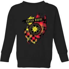 Marvel Sweats Marvel Captain Tartan Patch Kids' Sweatshirt - Black