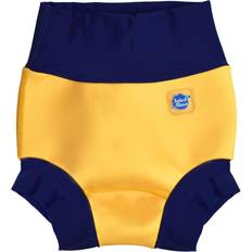 Happy Nappy Diaper Pants - Yellow/Navy