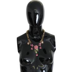 Flower bouquet Dolce & Gabbana Chain Flower Bouquet Crystals Embellished Necklace