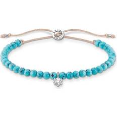 Türkis Armbänder Thomas Sabo Armband - Türkise Perlen/Blau