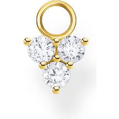 Thomas Sabo Pendentif Boucle D'oreille Unique Blanche Pierres - Bianco