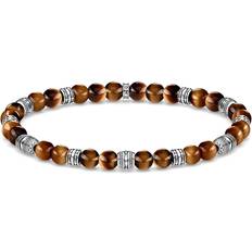 Tigeröga Armband Thomas Sabo Talisman Bracelet - Silver/Tiger's Eye